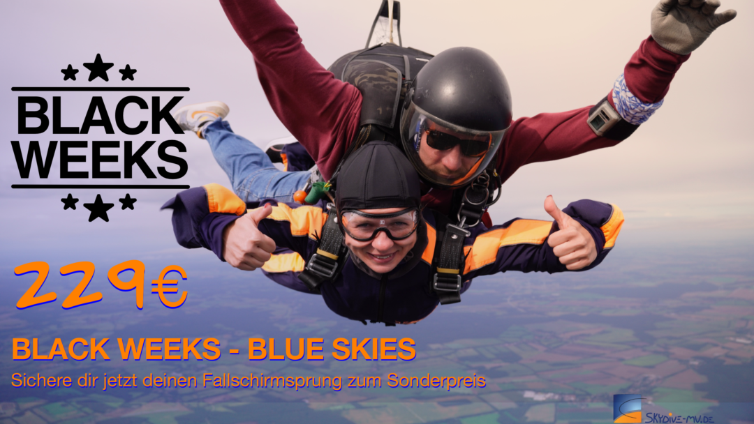 Black Weeks Tandemsprung für 229 Euro